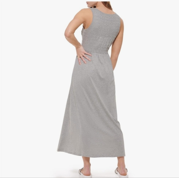 CALVIN KLEIN Sportswear Cotton Modal Jersey Breathable Maxi Dress NWT - Picture 5 of 8